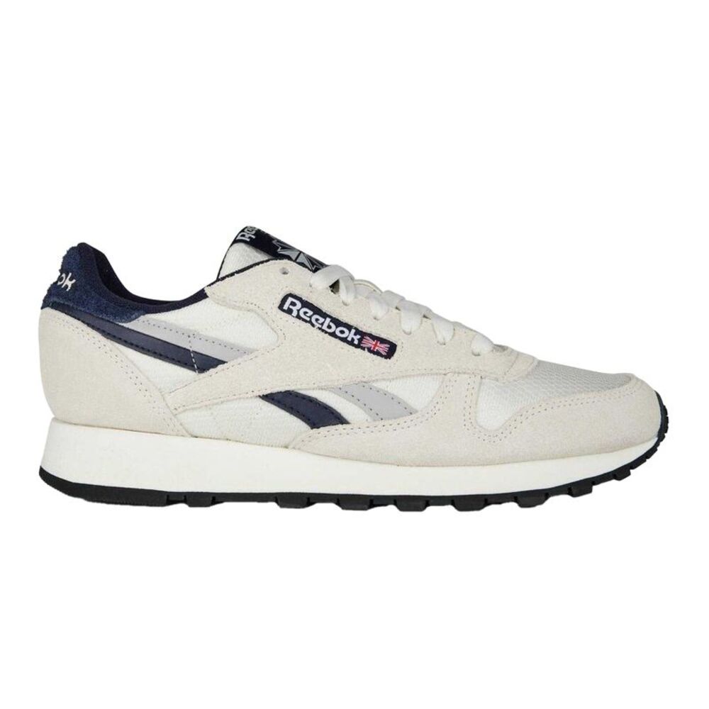 Reebok Mens Classic Leather Sneakers / Chalk/Vector Navy